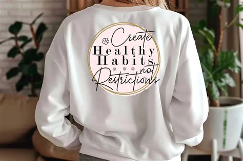 Create Healthy Habits Not Restrictions Graphic by SVG KINGCreative