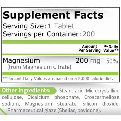 Pure Magnesium Citrate 200 Mg 200 Tabs Цена