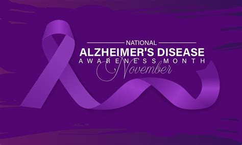 Premium Vector November Is National Alzheimers Disease Awareness