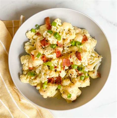 Roasted Cauliflower With Cheese Sauce