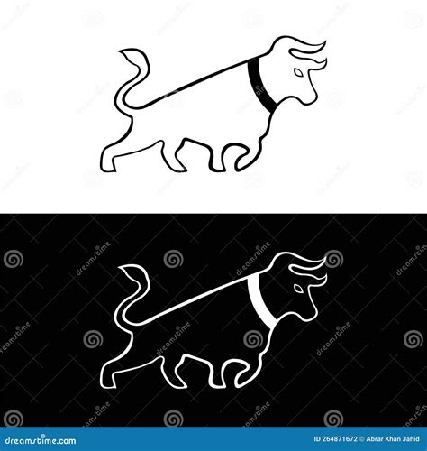 Bull Animal Vector Logo Design Stock Vector Illustration Of Black