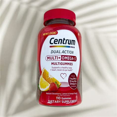 [centrum] Dual Action Multi Omega 3 Multigummies Natural Fruit 110