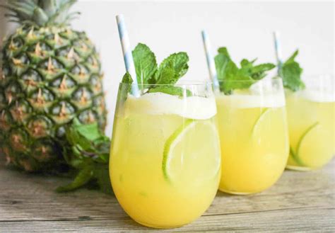 Pineapple Ginger Mojitos Domesticate Me