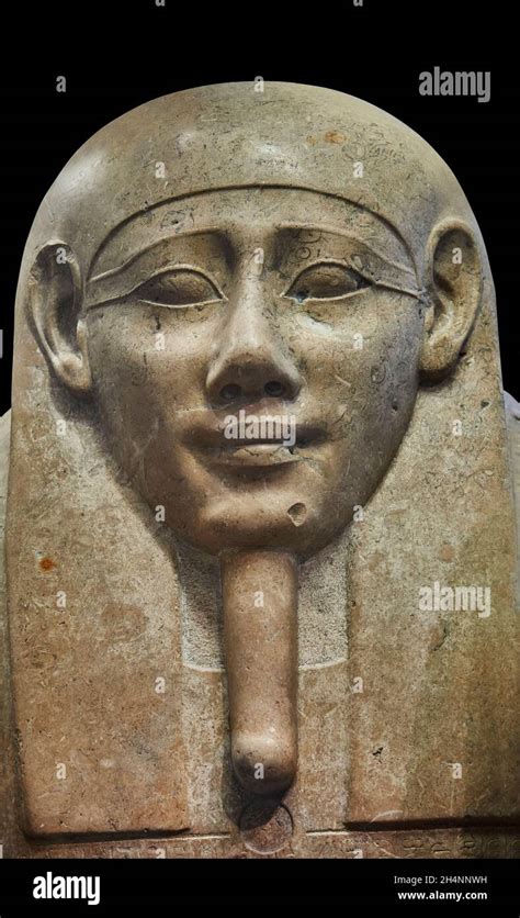 Ancient Ptolemaic Egyptian stone sarcophagus coffin of Iymhetep, 4th ...