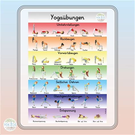 3 starke Yoga Spiele für Kinder Yoga for kids Yoga poster Yoga asanas