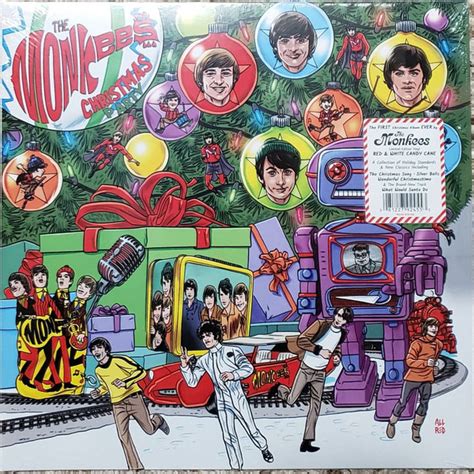 The Monkees - Christmas Party (2019, Red & White [Candy Cane], Vinyl ...