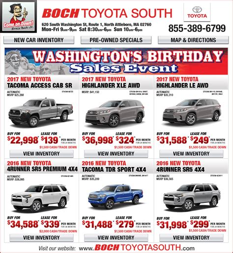 Boch Toyota South Additional Specials - North Attleboro, MA