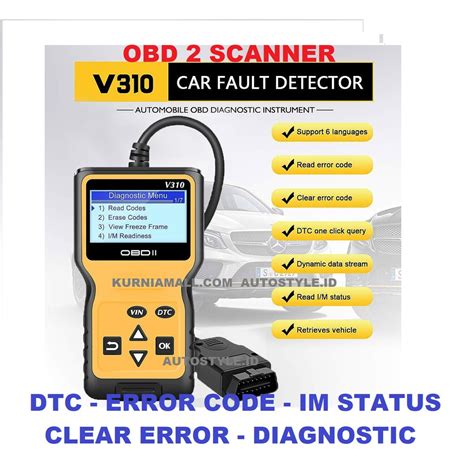 Jual OBD2 Scanner Car Diagnostic Scan V310 OBD 2 Code Reader Scanner