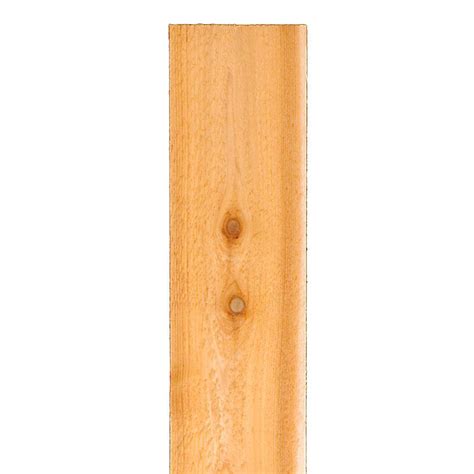 58 In X 4 In X 8 Ft Western Red Cedar Flat Top Fence Picket 17163