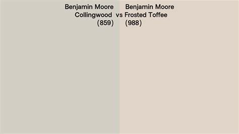 Benjamin Moore Collingwood Vs Frosted Toffee Side By Side Comparison