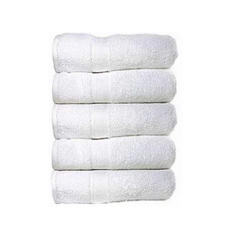 Plain Relaxfeel White Bath Cotton Towels Size For Daily At Rs