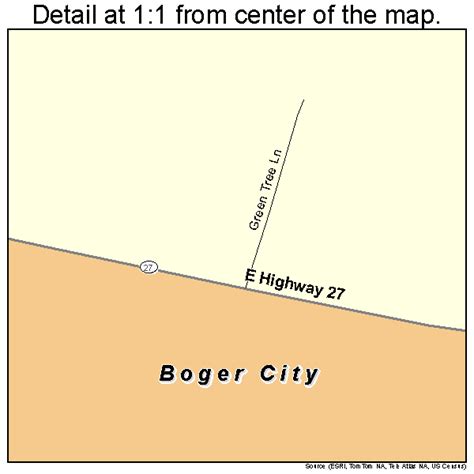 Boger City North Carolina Street Map 3706720