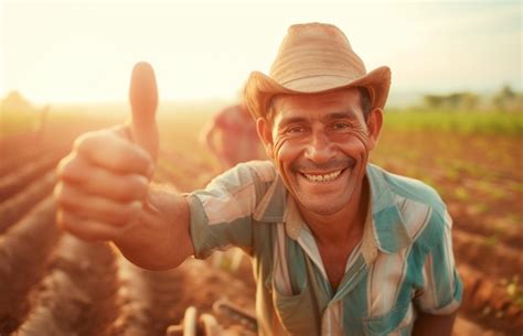 Premium Photo Happy Brazilian Planter Farmers Using Plows To Prepare