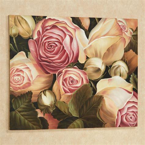 Rose Garden Ii Floral Canvas Wall Art