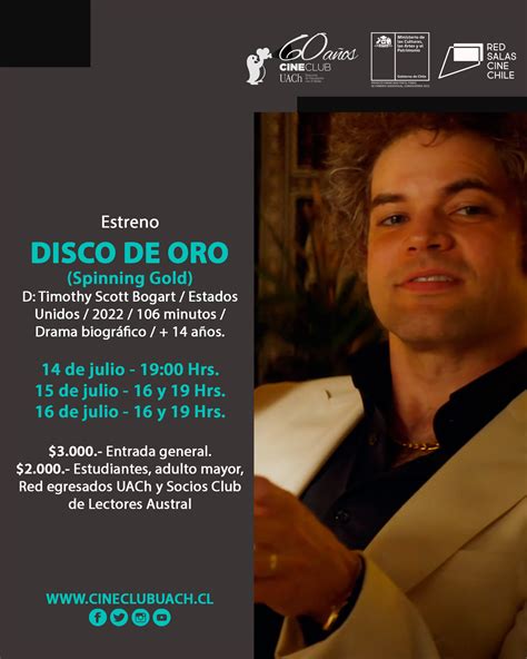 Cine Club Presenta Disco De Oro Este Fin Se Semana Noticias Uach