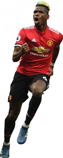 Paul Pogba Manchester United Football Render Footyrenders