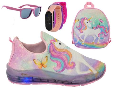 T Nis Infantil Feminino Unic Rnio Amy Rose Led Slip On Mochila