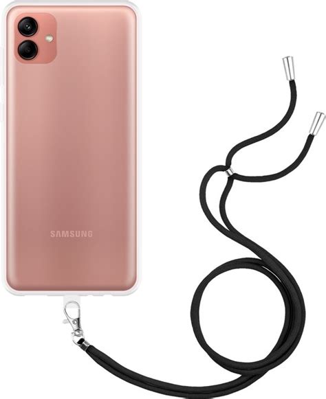 Samsung Galaxy A04 Hoesje Met Koord Transparant Bol