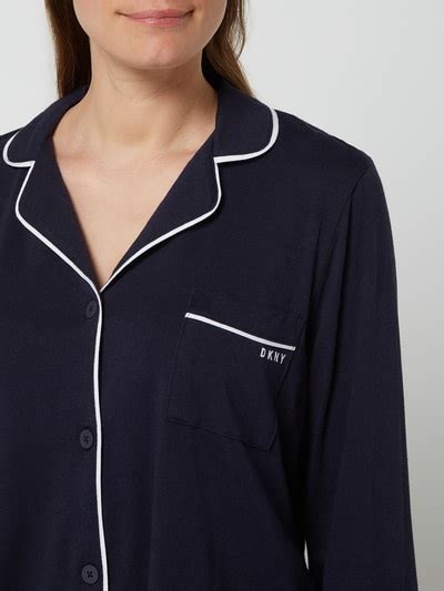 Dkny Pyjama Aus Baumwoll Viskose Mix Marine Online Kaufen