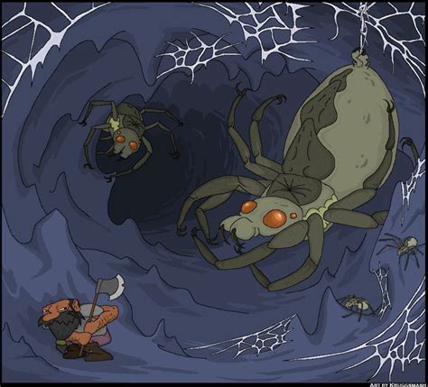 Giant Cave Spider By Kruggsmash On Drawing Inspiration Spider Art