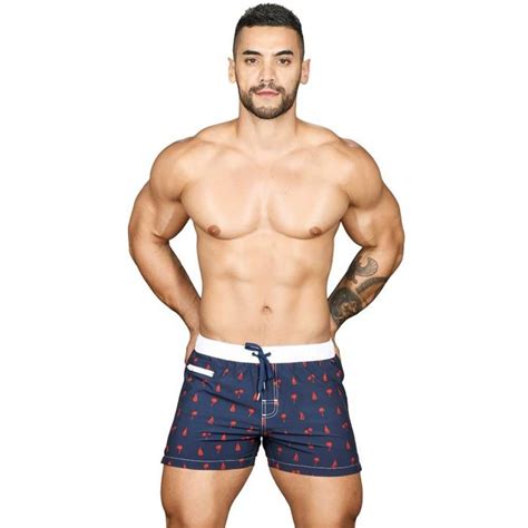 Andrew Christian Seven Seas Swim Shorts 7660 Navy Mens Swimwear Wear