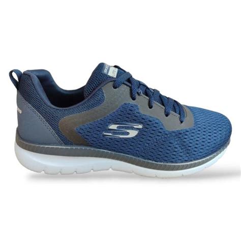 Tenis Skechers Bountiful Quick Path Masculino Azul Escuro Tênis