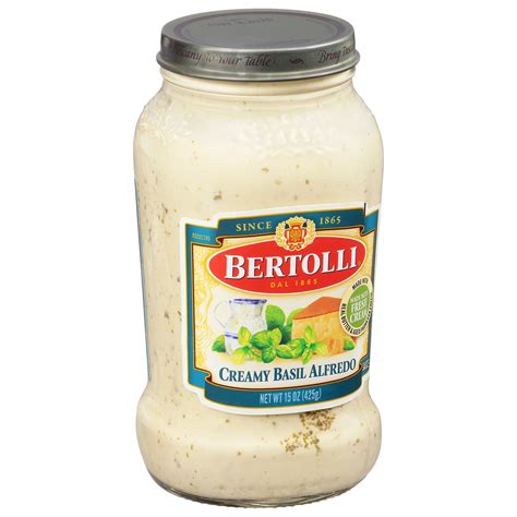 Bertolli Creamy Basil Alfredo Sauce 15 Oz 12 Pack Stockupexpress