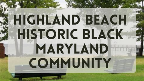 Highland Beach Historic Black Maryland Community – Poolesville Seniors