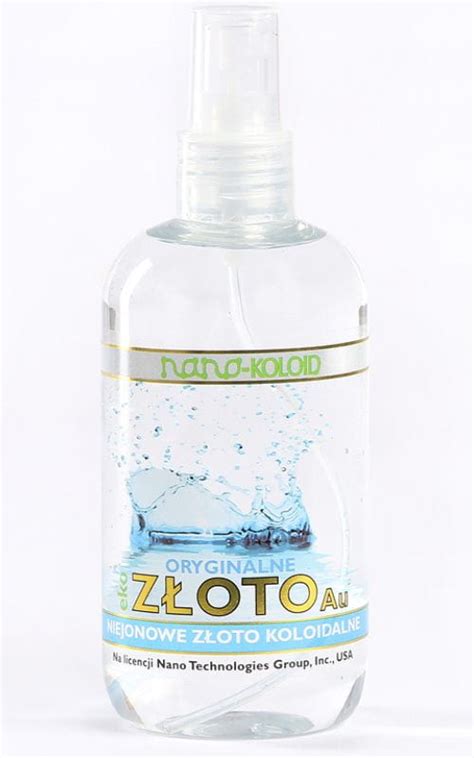 Nano Złoto Koloidalne 25 ppm 250 ml Nano Koloid Skład Cena