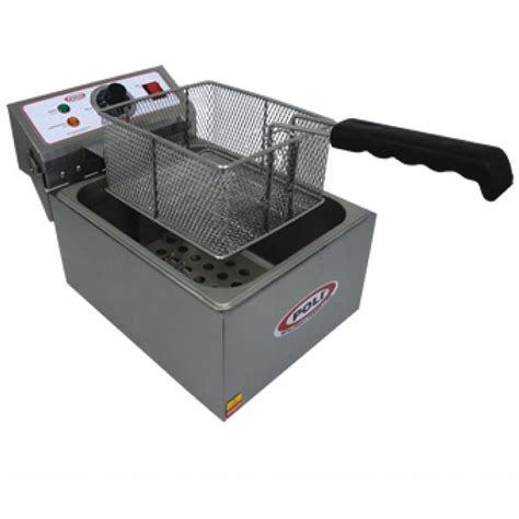 Fritadeira Elétrica Skymsen FE 10 N 5l Inox 1 Cuba Inox 110v O