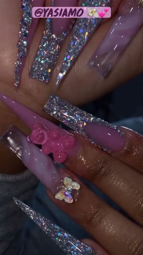 Cute Baddie Pink Acrylic Nails |@YasiAmo Pins 💸💕: An immersive guide by ...