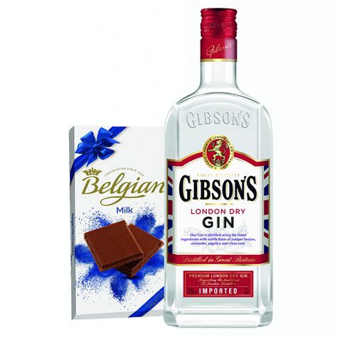 Gibsons London Dry Gin And Belgian Chocolate Bar T In Europe