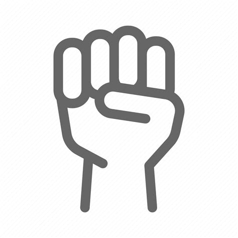 Protester Power Resist Strike Protest Fist Mob Icon Download On Iconfinder