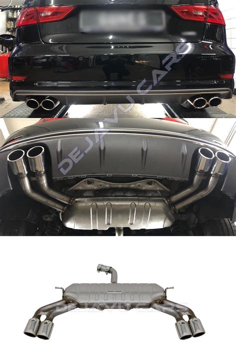 S3 Look Exhaust System For Audi A3 8v Saloon Sedan Limousine Dejavu Cars Because Standard