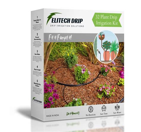 Elitech Drip Irrigation Kit For Home Garden Waters Upto Plants