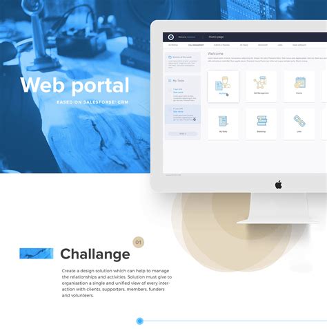 Uiux For Web Portal Based On Salesforce Crm Solution Behance