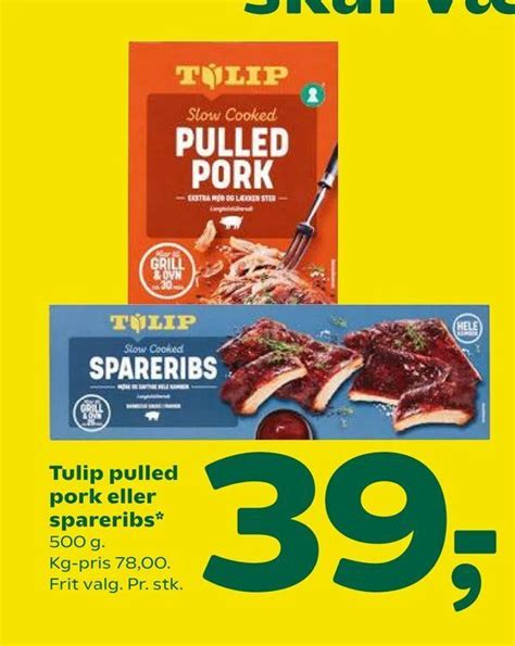 Tulip Pulled Pork Eller Spareribs Tilbud Hos Coop 365