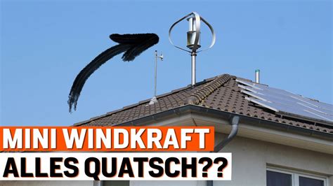 Vertikale Mini Windkraft Was Ist Dran Am Hype Youtube