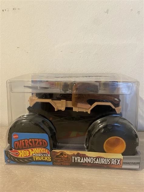 HOT WHEELS MONSTER Trucks Oversized Jurassic World Tyrannosaurus Rex Truck New PicClick UK