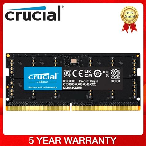 Memória original do portátil RAM crucial SODIMM caderno Aptop Ram