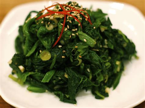 시금치나물 Sigeumchi Namul Spinach side dish recipe Flickr