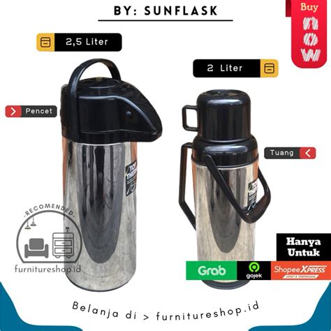 Jual Sunflask Termos Air Panas Stainless 2 5 Liter 2Liter 3 2 Liter