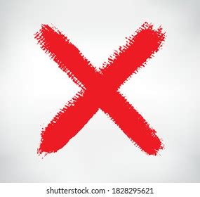 Grunge Letter Xvector Cross Sign Stock Vector Royalty Free