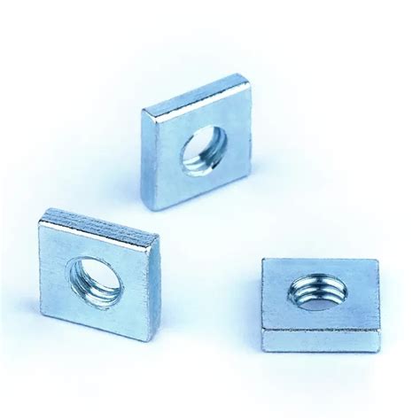 Custom Fastener Nuts DIN562 M4 M5 Carbon Steel Thin Square Nut Square