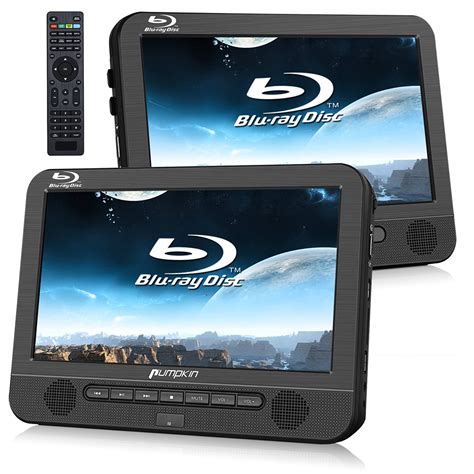 10 1 Dual Screen Car Headrest Blu Ray Dvd Player Moniter Hdmi Dolby Audio Usb Sd Ebay