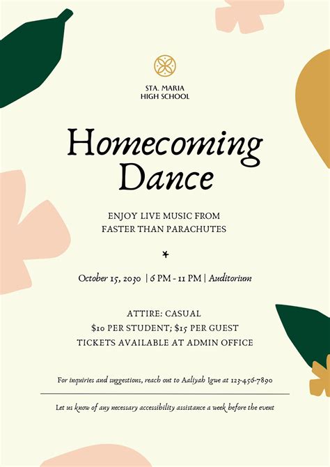 High School Dance Flyer