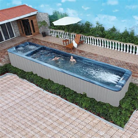 Above Ground Endless Pool Jacuzzi Luxury Swim Spa Hot Tub Combo Artofit