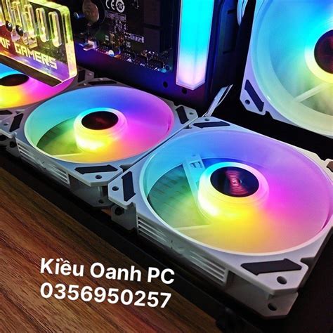 Quạt Tản Nhiệt Fan Led RGB Coolmoon Y2 Có Điều Tốc PWM Led Sync Hub