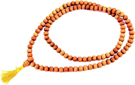 Amazon RUDRADIVINE 100 Natural Pure Chandan Sandalwood Necklace