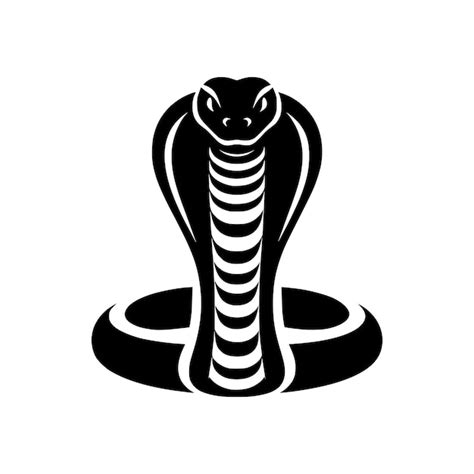 Majestic king cobra ilustración del diseño del logotipo para el deporte